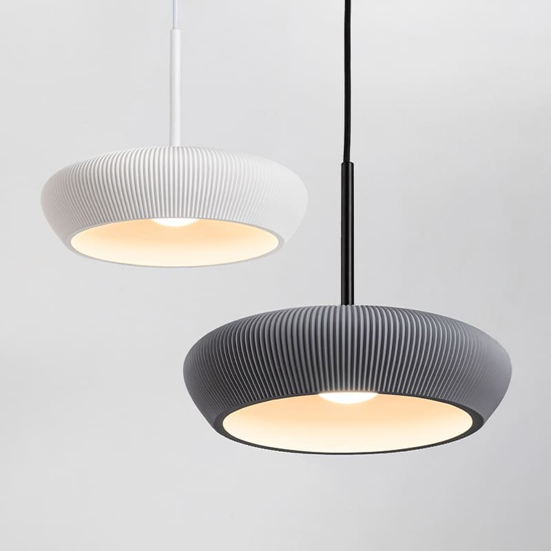 TX13001 Pumpkin Shaped Adjustable Height Plaster Pendant Light_1