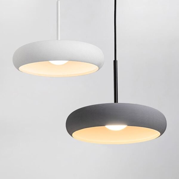TX13002 Arc-Shaped Adjustable Height Plaster Pendant Light - Image 3