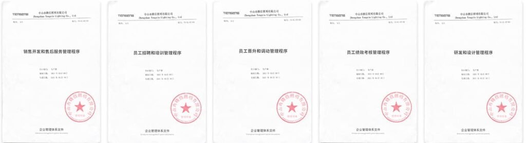 tengxin lighting quality management system documents_1