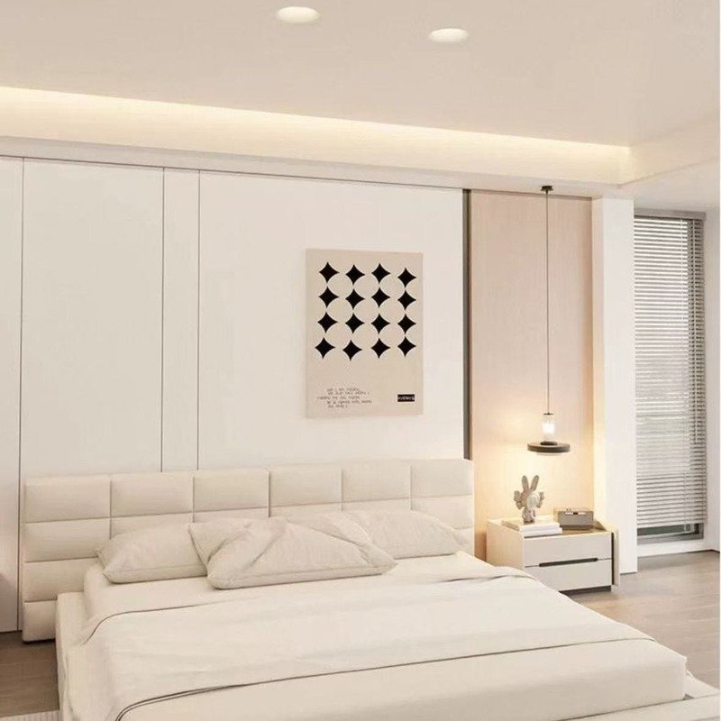 TENSENG_Flush_Mount_Down_Light_-_Modern_Plaster_White_3