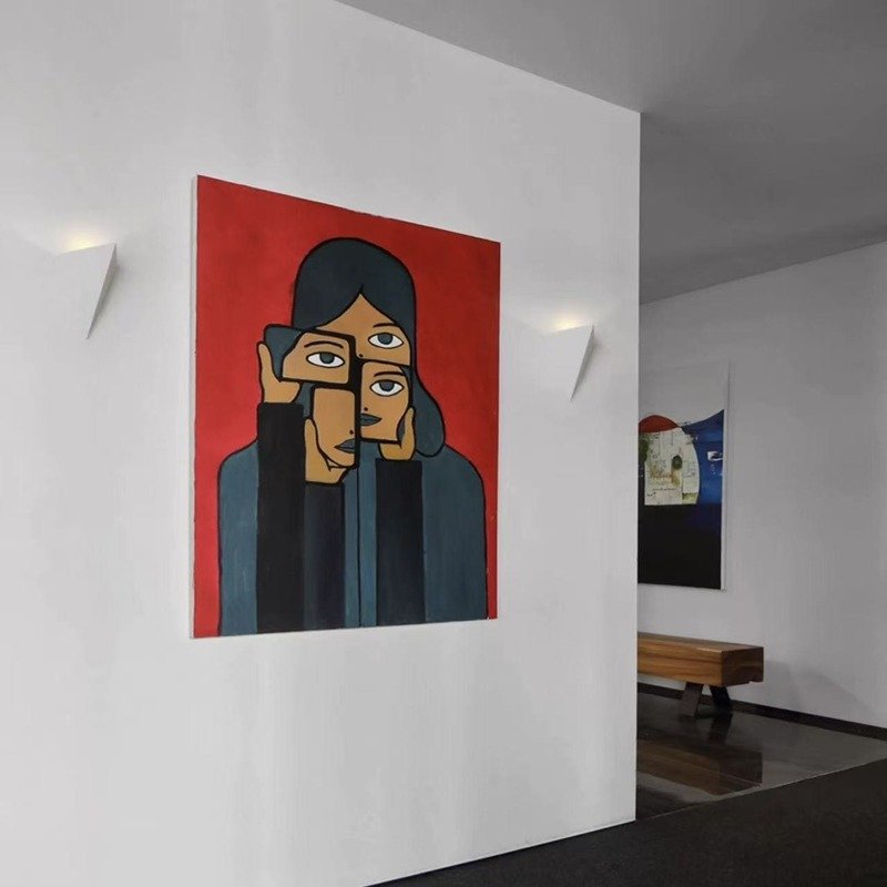 TENSENG_Minimslist_Plaster_Wall_lights_Three-dimensional_Triangle_4