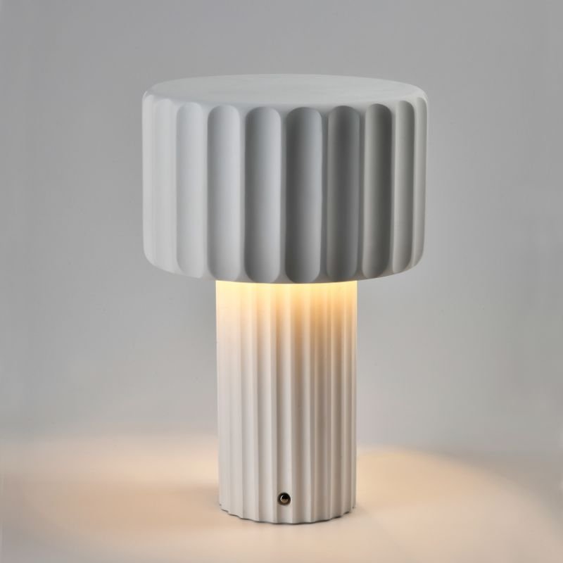 Tenseng_Cylindrical_Table_Lamp_Corrugated,_White_Plaster_1