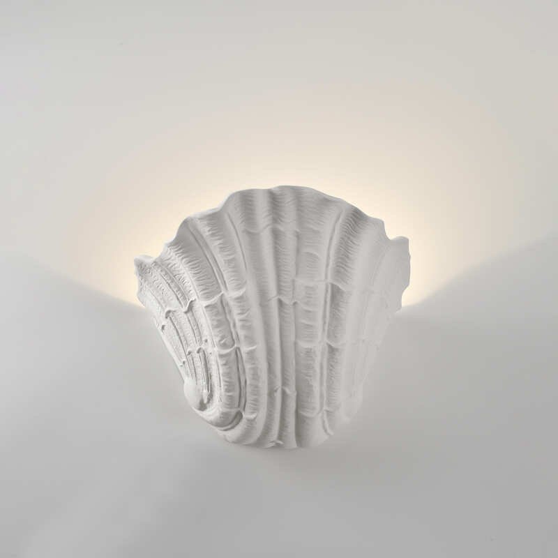 Tenseng_Shell-patterned_Wall_Lamp_Classic_Gypsum_4