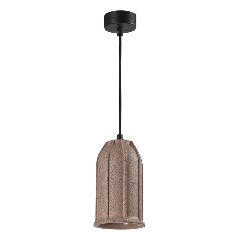 Tenseng_Pendant_Light_Fitting_Red_Concrete_E14_220_-_240V_Lamp_3